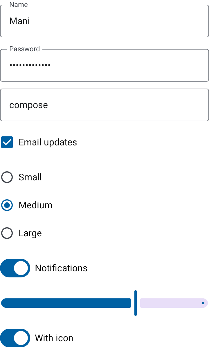 Input components